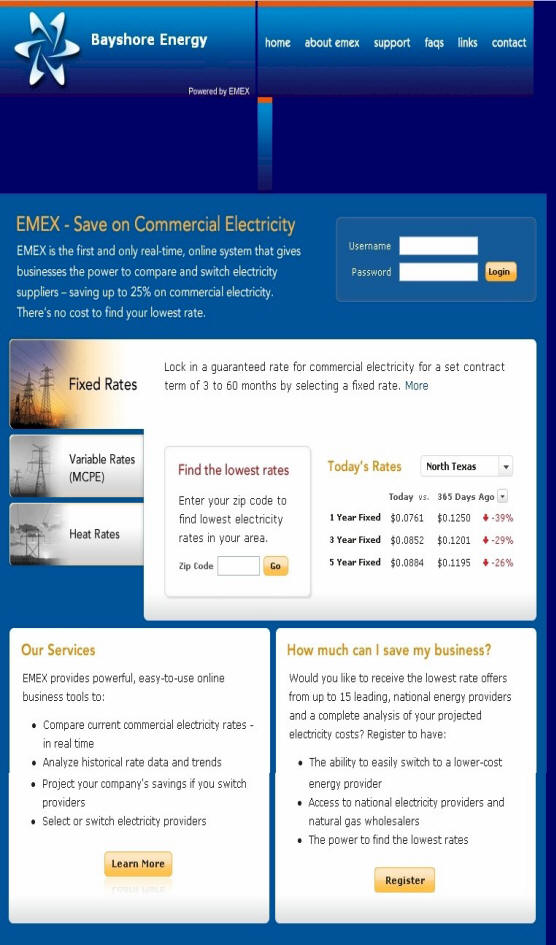 Bayshore Energy Commercial Electricity